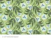 Image of Amy Butler Passion Vine Celery Home Dec Cotton Fabric 54" wide