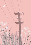 Image of Telegraph Pole Print - 14"x11"