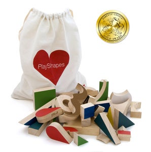 Image of PlayShapes 74 Wooden Blocks
