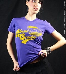 Image of Women's Plum Crazy Dodge Challenger Muscle Car T-Shirt