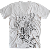 Image of Dream Big V-Neck White
