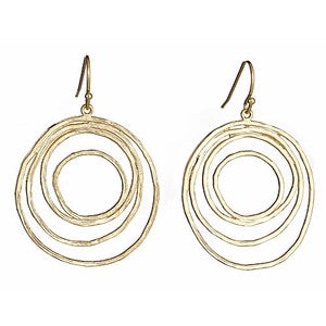 Image of Gold Layered Hoop Earrings