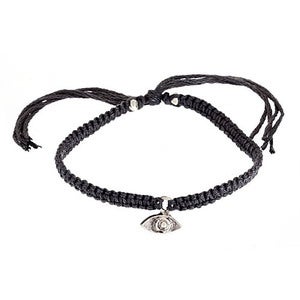 Image of Silver Evil Eye Friendship Bracelet