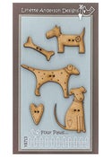 Image of Four Paws button pack