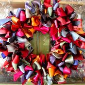 Image of Ribbon Wreath, 12 inch
