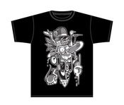 Image of Totem Dude (Grayscale on Black)- CLEARANCE