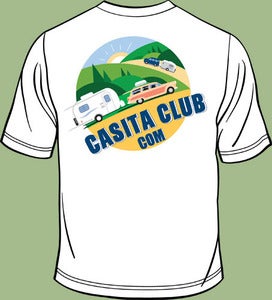 Image of Official Casita Club Logo T-Shirt (back print)