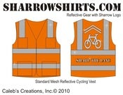 Image of Standard Mesh Sharrow Reflective Safety Vest - Orange