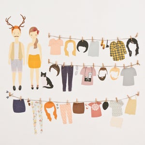 Image of Dress Up Girl & Boy / Mes poupees 4 saisons