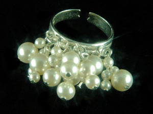 Image of Swarovski Pearl and Sterling Silver ring