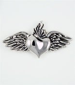 Image of Silver Star Burning Heart Buckle