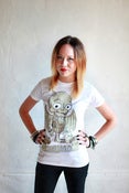 Image of Circus Skull Tee Girls White