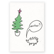 Image of HEDGEHOG - CHRISTMAS CARD