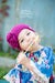 Image of La Belle Fleur - Cotton Flapper Hat Plum Or choose your color