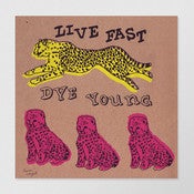 Image of LIVE FAST / DYE YOUNG - SCREEN PRINT