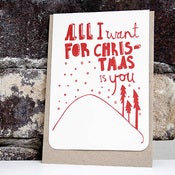 Image of TENT CARD / ALL I WANT