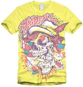 Image of Unisex Big Deal Yellow Skull Tee