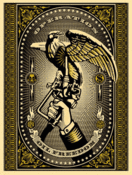 Image of ON SALE - XXL Operation Oil Freedom Gold by Shepard Fairey (OBEY)