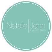 Image of Design 13 - Wedding Monogram Personalized Stickers