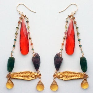 Image of TEMPLE OF LUXOR EARRINGS