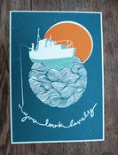 Image of 'Fishing for Compliments' Screen Print