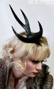 Image of Leather Swallow Fascinator