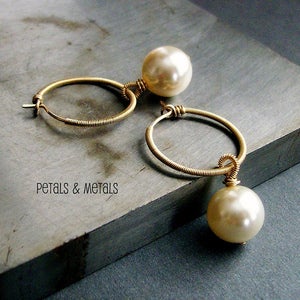 Image of Classic Dangle Hoops