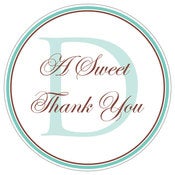 Image of Design 1 - Wedding Monogram Personalized Stickers