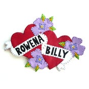 Image of Personalised Double Heart Brooch 