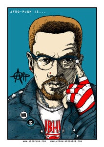 Image of Afro-Punk Limited Edition Poster by Jermaine Rogers - Malcolm X