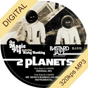 Image of The Magic Fly feat. Ricky Ranking - Two Planets 12" (DIGITAL)