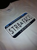 Image of Tedsmooth Str8 Face White Reflector Shirt