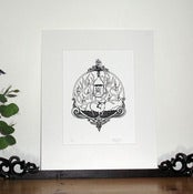 Image of Deer Emblem, matte framed Print