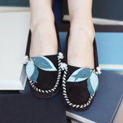 Image of Blue Feather Moccasin
