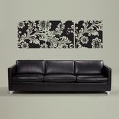 Image of Vinyl Wall Sticker Decal Art Three Square Panel 23inch x 23inch - Flowers