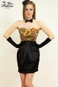 Image of Miss Patina Vintage Brocade Cocktail Dress (Black bottom)
