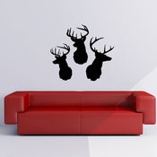 Image of Deer Head Vinyl Wall Decal