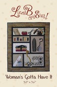 Image of "Woman's Gotta Have It" quilt pattern