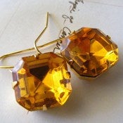 Image of Retro Glam Topaz Earrings