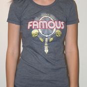 Image of Heathered Blue Famous Women's T-Shirt