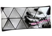 Image of Love Will Tear Us Apart Perspex Clutch (Black Leather)