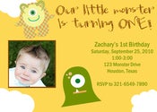 Image of Monster Shower or Birthday Invitation