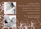 Image of Sweet Swirls Birth Announcement
