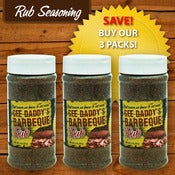 Image of Gee Daddy's BBQ Rub 3-pack | 3 - 8 oz Jars/Pack