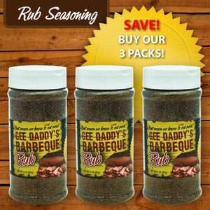 Image of Gee Daddy's BBQ Rub 3-pack | 3 - 8 oz Jars/Pack