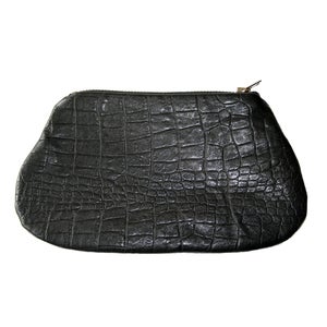 Image of Black Leather Coin Purse by Mina + Oli