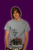 Image of Blue "Play Me Like A Radio" Tee