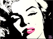 Image of MARILYN MONROE 40" x 30" x 1 1/2" Giclee