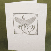 Image of New Year's Peace Dove / set of 8