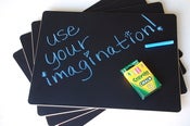 Image of 4 Chalkboard Place Mats